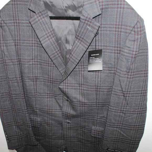 Jos. A. Bank Traveler NWT Men 44R Natural Stretch Tailored Fit Sport Coat Blazer - Picture 9 of 12
